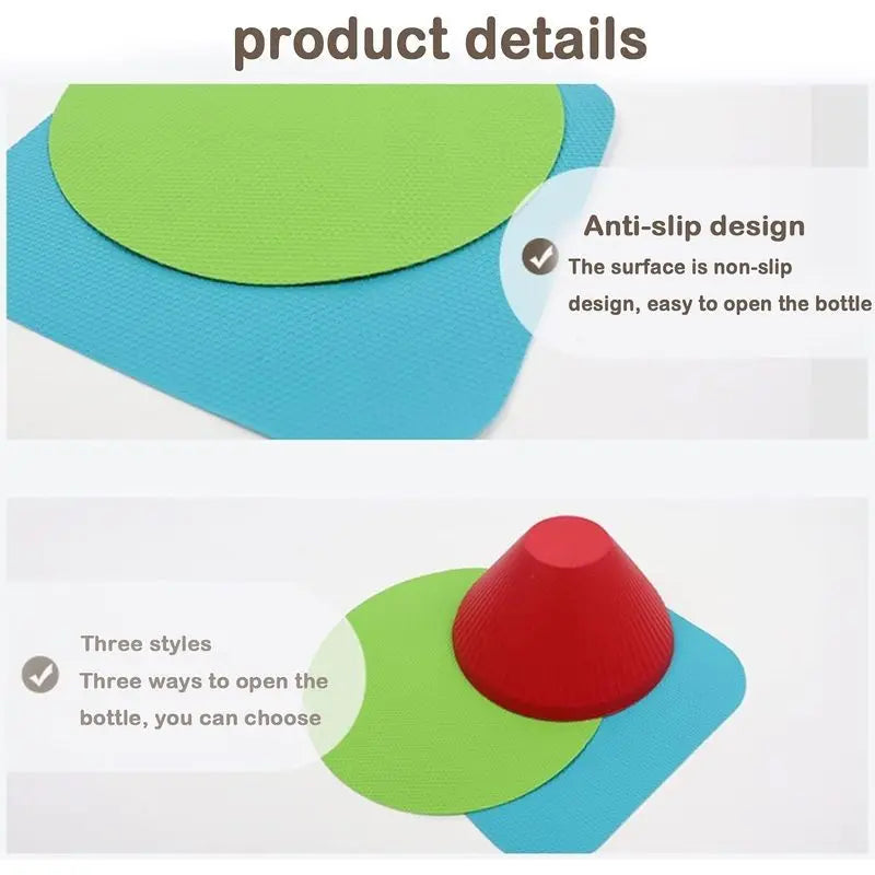 Silicone Jar Opener Pad! Multicolor Reusable Grip Aid for Seniors