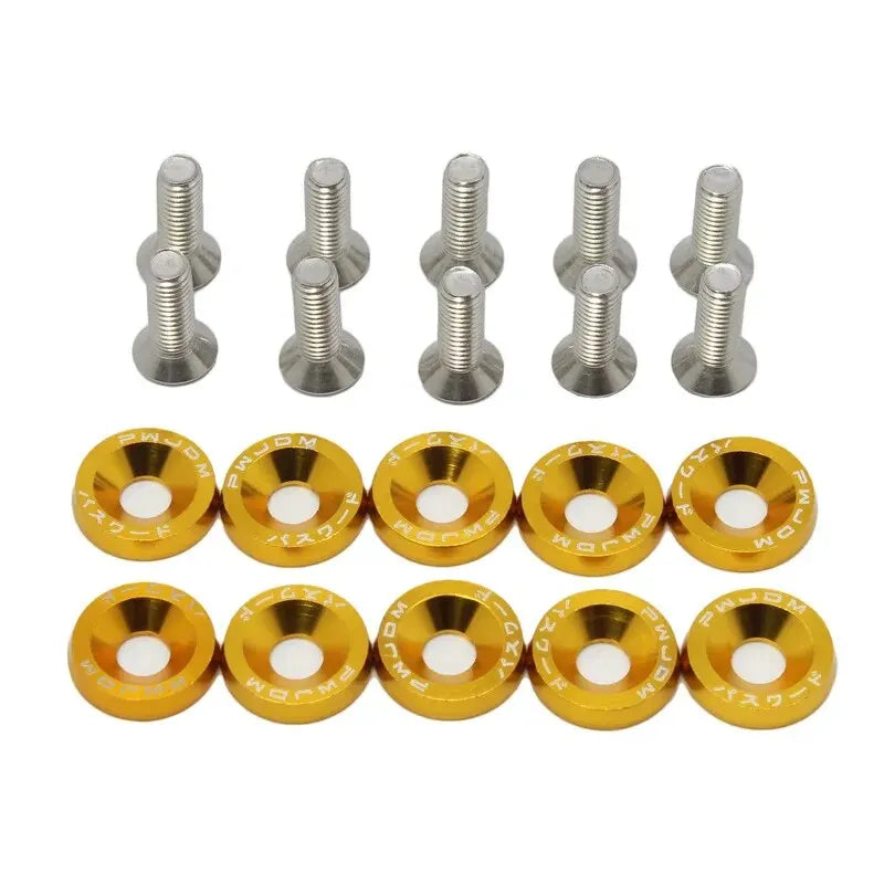 M6 Car Modified Fasteners Fender Washer Bumper Engine Concave Screws License Plate