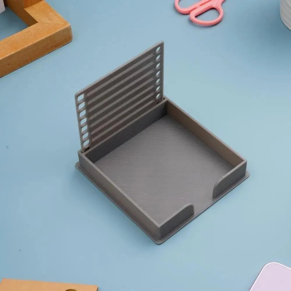 Sticky Note Holder with Stencil Lid
