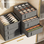 Closet Underwear Organizer Box Drawer Fabric Foldable Cabinet Storage Boxes