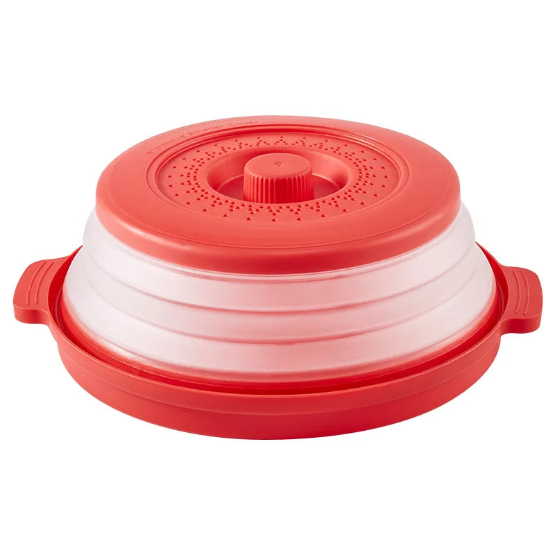 10.2 inch Microwave Plate Cover 2 In 1 as Splatter Guard Collapsible Lid