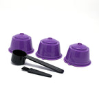 Fit For Dolce Gusto Coffee Filter Cup Reusable Capsule Filters With Spoon Brush