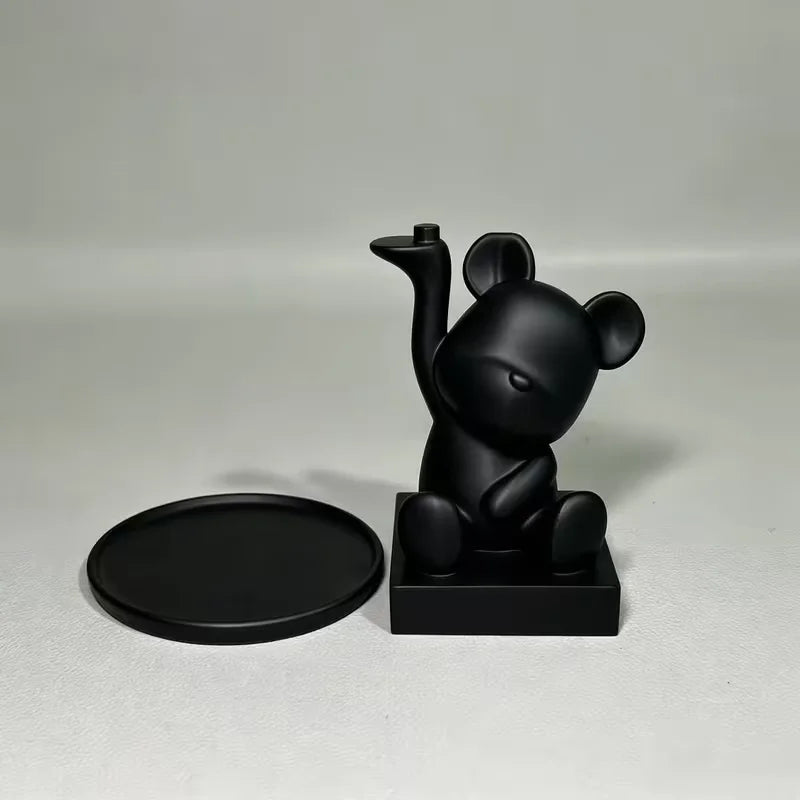 Mini Bear Trinket Tray — White or Black
