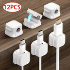 Magnetic Cable Clip Holder Adhesive Wire Keeper Cord Organizer