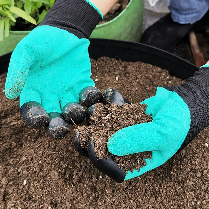 Horticultural Gloves with Claws Digging Garden Vegetable Flower Planting Stab Resistant