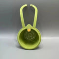 2 IN 1 Faucet Hanging Sink Drain Basket Detachable Bottom Cover Food Residue Filter
