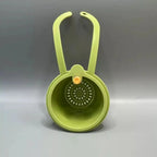 2 IN 1 Faucet Hanging Sink Drain Basket Detachable Bottom Cover Food Residue Filter