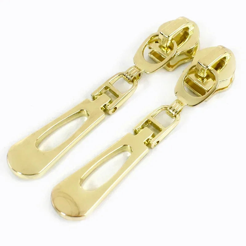 5# Zipper Sliders for Nylon Zippers Tape Bag Zips Pull Head Sewing Luggage Repair DIY