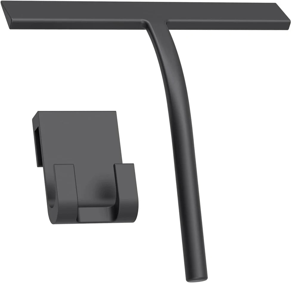 Matte Black Silicone Squeegee Streak Free Cleaning Shower