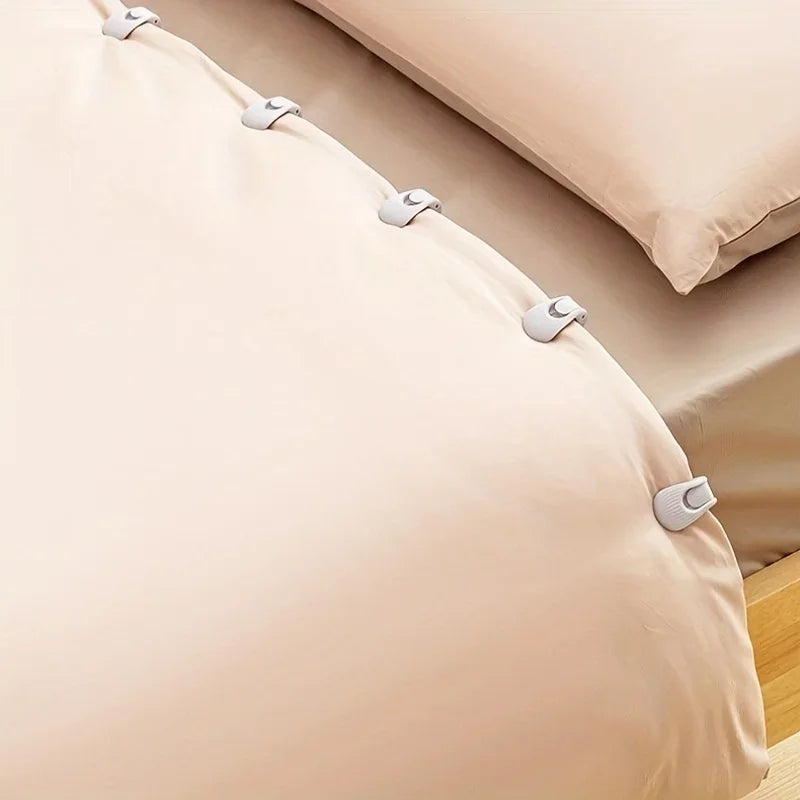Pin-Free Duvet Cover Clips — Set of 6
