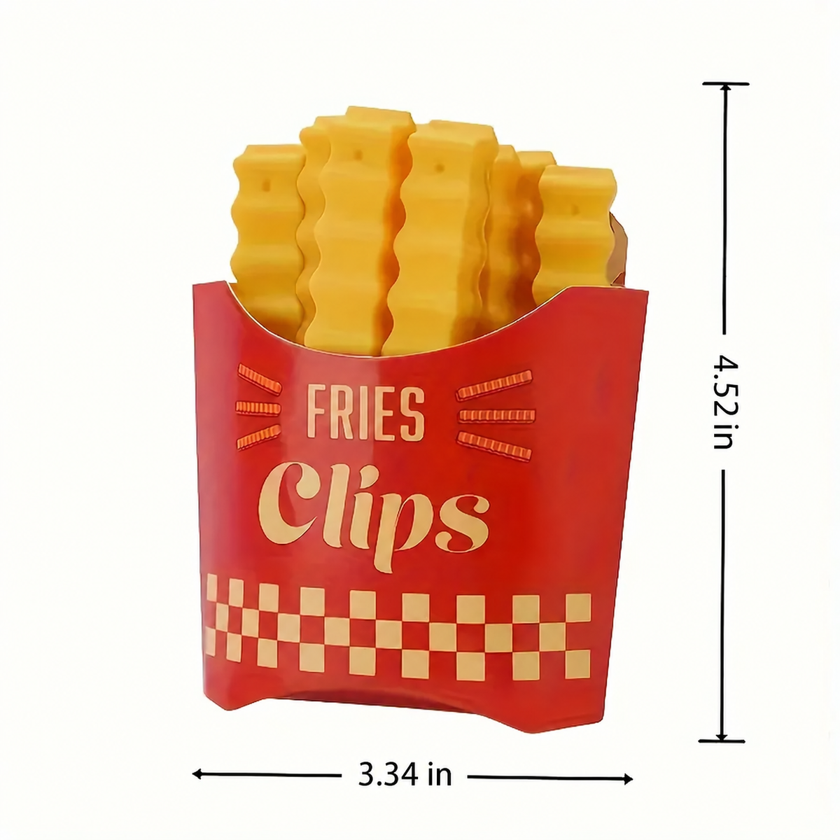 French Fry Shaped Sealing Clip - For Snack Food Clips, Plastic Bag Seasoning Strips