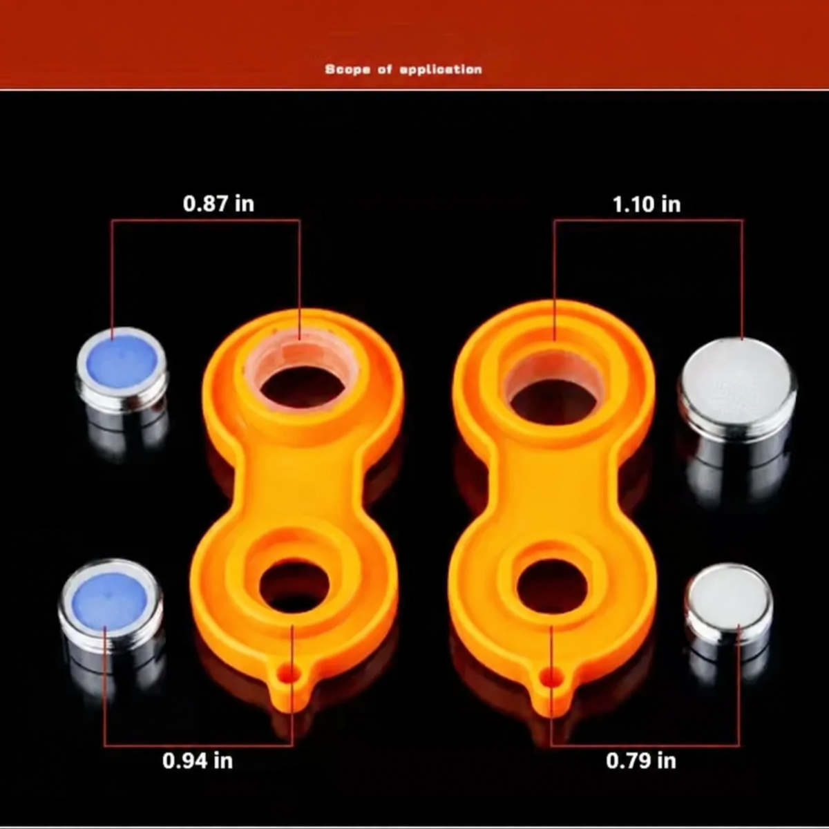 Brass Water Saving Faucet Tap Aerator with Replaceable Filter Mixed Nozzle 0.94 in