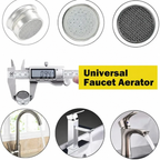 Brass Water Saving Faucet Tap Aerator with Replaceable Filter Mixed Nozzle 0.94 in