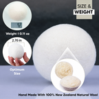 Wool Dryer Balls 2.76 in Premium Natural Fabric Softener Replaces Sheets Laundry for
