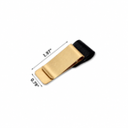 Handmade Leather Pen Holder Clip Brass Stainless Steel