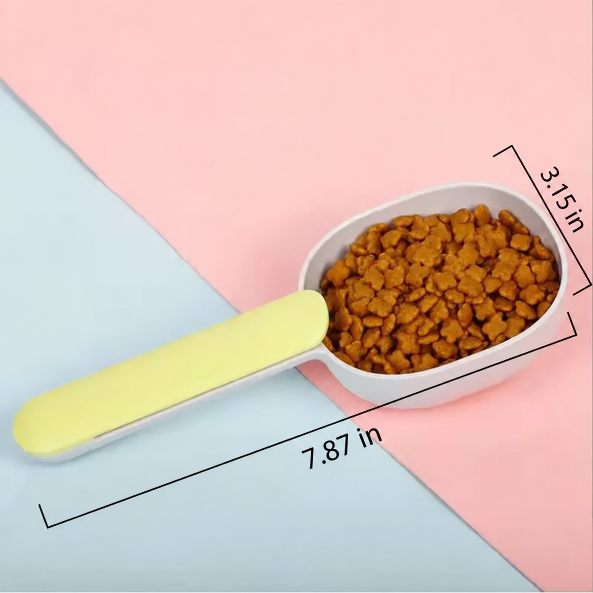 Pet Food Scoop With Clip Handle Multi - Purpose Pet Supplies Spoon Dog Cat Shovel