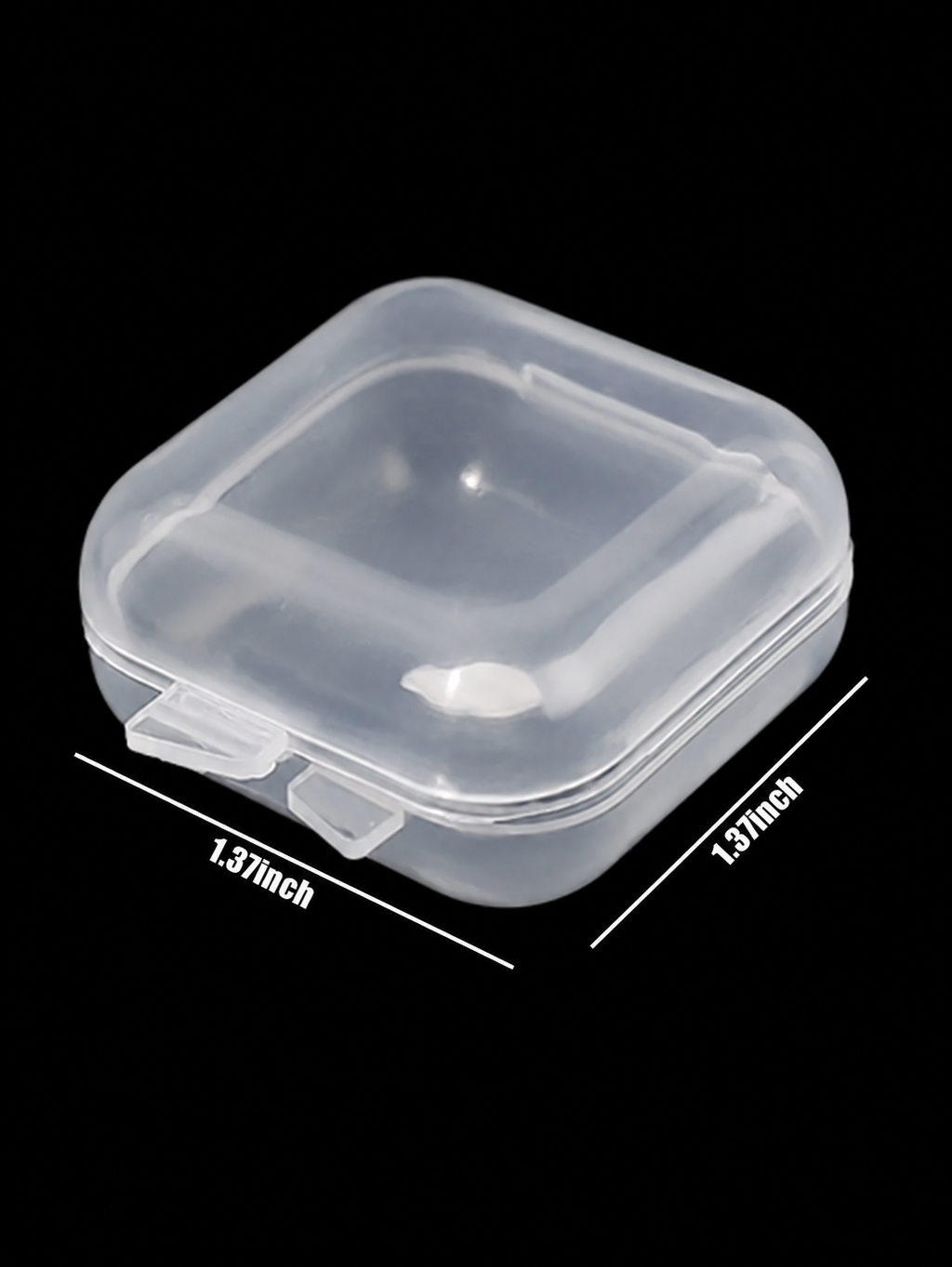 10-100PCS Mini Storage Box Transparent Plastic Jewelry Boxes Portable Earring Ring