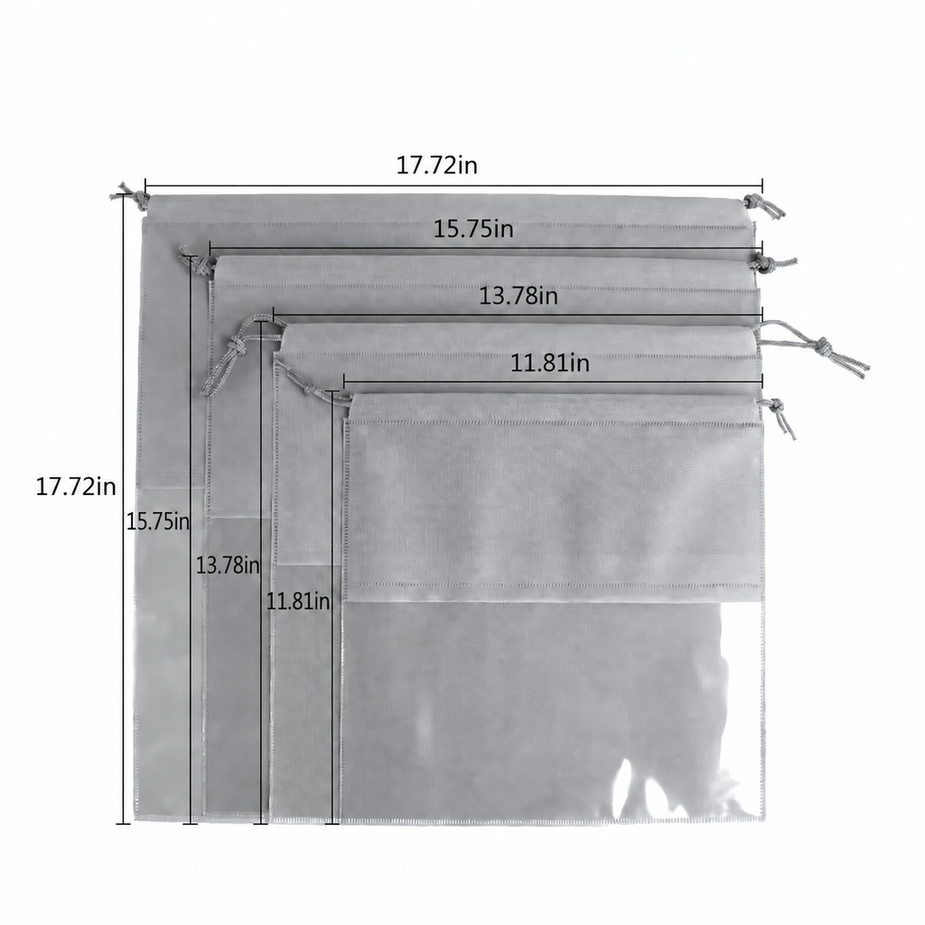 Dust Bag Handbag Moisture-proof Bundle Pocket Transparent Drawstring Storage Bag