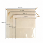 Dust Bag Handbag Moisture-proof Bundle Pocket Transparent Drawstring Storage Bag