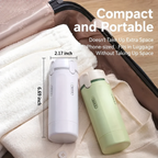 4-in-1 Emulsion Dispenser Bottle, Travel Minimalist with Labels, Toiletry Container