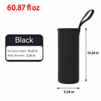 Portable Water Bottle Insulated Neoprene Holder Pouch Bag 25.4 / 33.8 / 50.7 fl oz