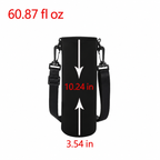 Portable Water Bottle Insulated Neoprene Holder Pouch Bag 25.4 / 33.8 / 50.7 fl oz