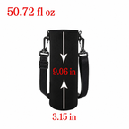 Portable Water Bottle Insulated Neoprene Holder Pouch Bag 25.4 / 33.8 / 50.7 fl oz