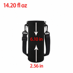 Portable Water Bottle Insulated Neoprene Holder Pouch Bag 25.4 / 33.8 / 50.7 fl oz