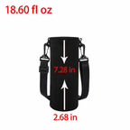 Portable Water Bottle Insulated Neoprene Holder Pouch Bag 25.4 / 33.8 / 50.7 fl oz