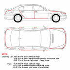 6.6 / 16.4 / 32.8 ft Car Door Seal Edge Protector Auto Sealing Tape Strips Guard Trim