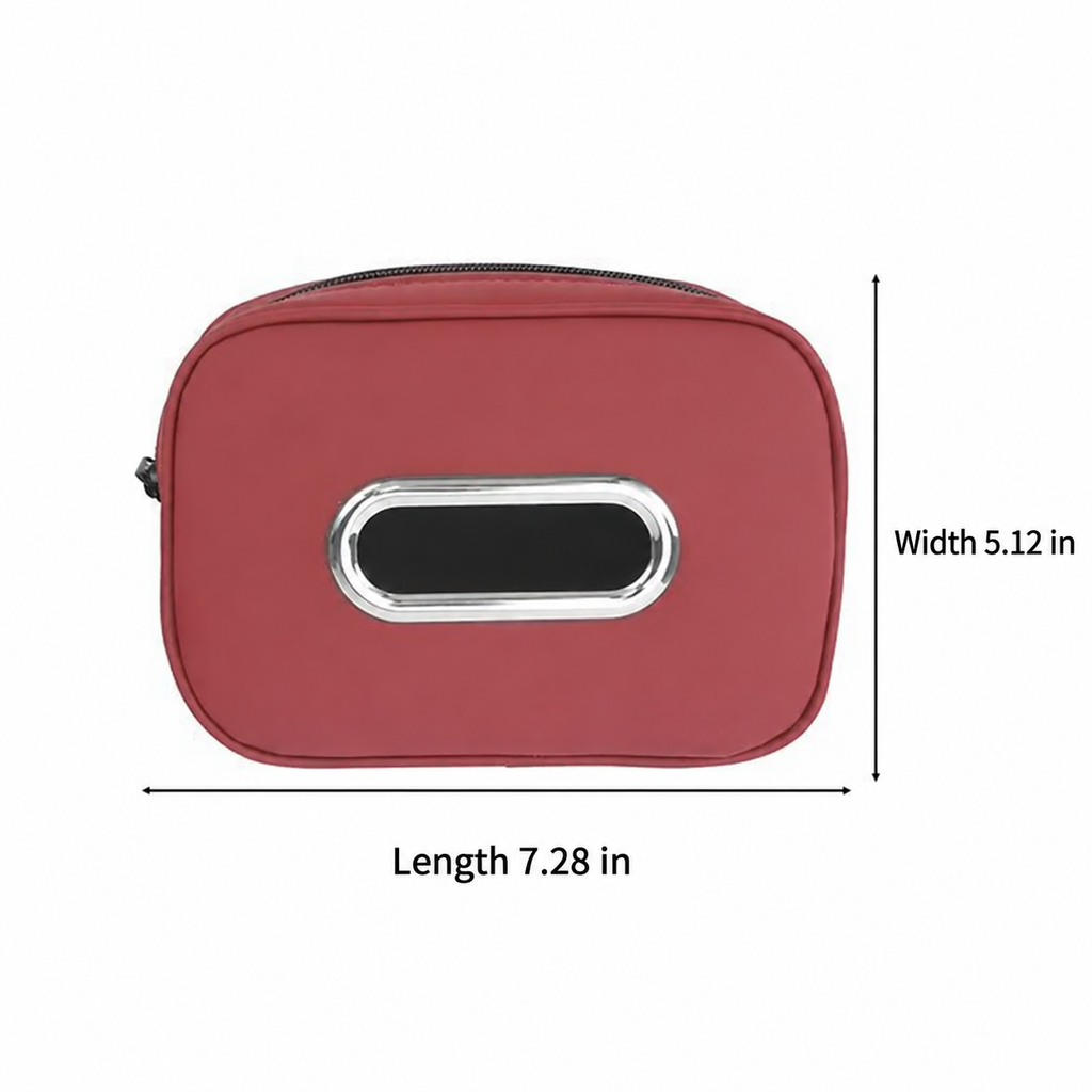 Car Tissue Box Holder Microfiber Leather Car Center Console Armrest Napkin Box Sun