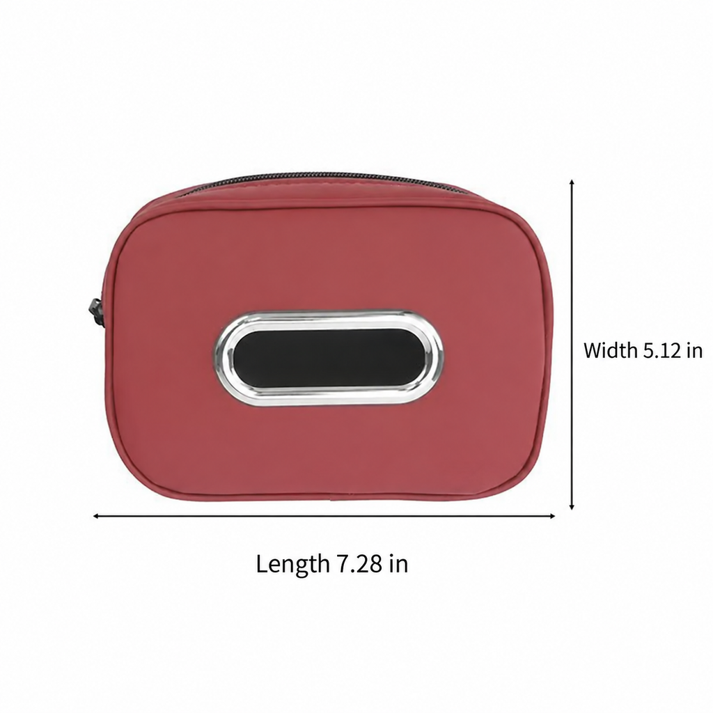 Car Tissue Box Holder Microfiber Leather Car Center Console Armrest Napkin Box Sun