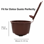 Fit For Dolce Gusto Coffee Filter Cup Reusable Capsule Filters With Spoon Brush
