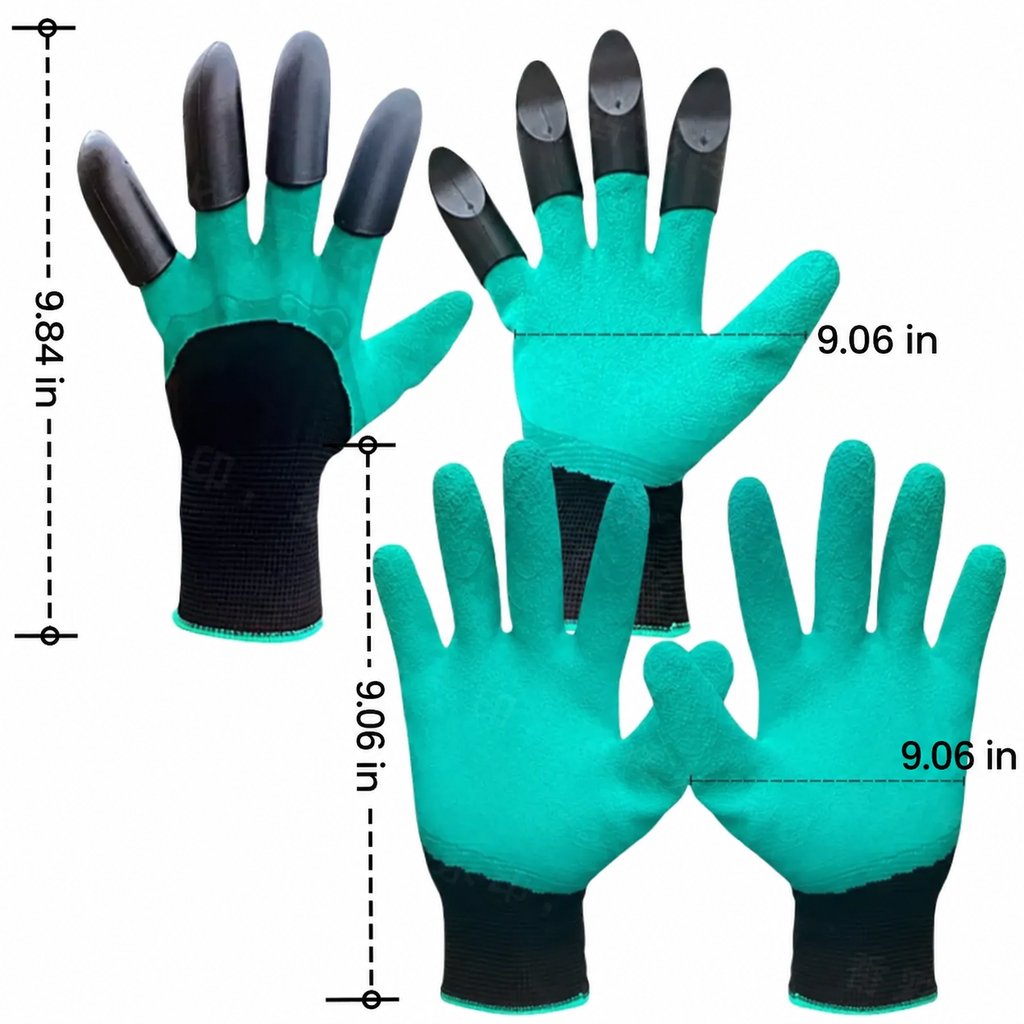 Horticultural Gloves with Claws Digging Garden Vegetable Flower Planting Stab Resistant