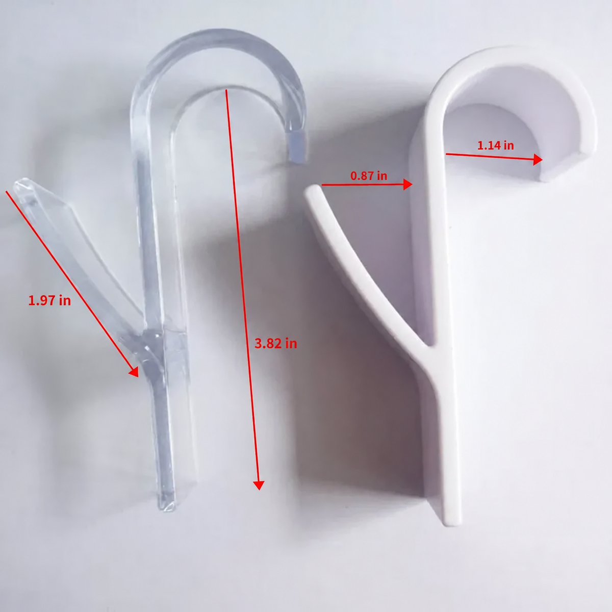 Kitchen Bathroom Hanger Clips Storage Racks White Clear Heated Towel Radiator Rail