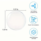 Door Knob Wall Shield Clear Soft Rubber Stopper Handle Bumper Mute Stickers Protector