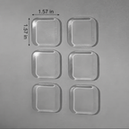 Door Knob Wall Shield Clear Soft Rubber Stopper Handle Bumper Mute Stickers Protector