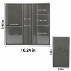 Car Registration Insurance Holder Leather Men Driving License Cover Auto Documents