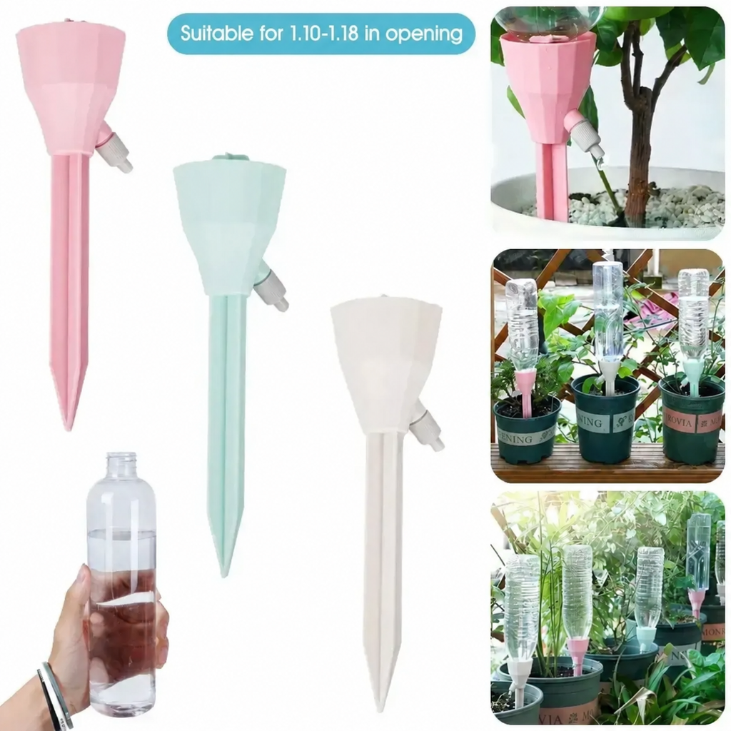 Adjustable Bottle Watering Spikes — 3-Pack