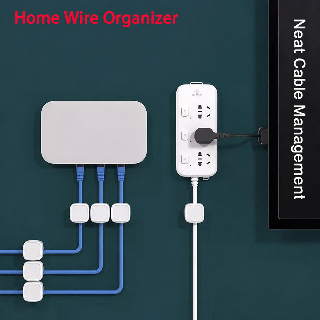 Magnetic cable clips for neat cable management