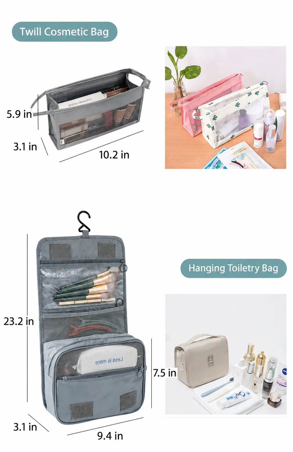 Set Travel Organizer Bags Suitcase Packing Cubes Cases Portable Wardrobe Luggage