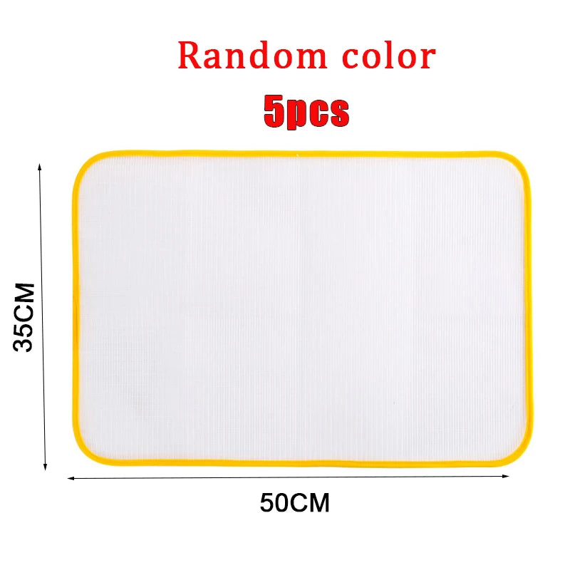 Mesh Ironing Press Cloth — Random Color — 35x50cm-random-5pcs