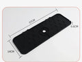 Black silicone faucet splash-catcher mat